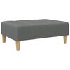 vidaXL Sofa Bed Dark grey Polyester, wood, plastic, foam 2-seater