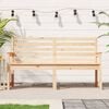 vidaXL Garden Bench Natural (untreated) Solid pine wood Standard Size