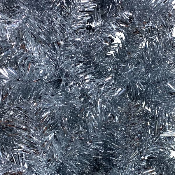 vidaXL Slim Christmas Tree Silver 5 ft