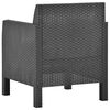 vidaXL Garden Lounge Set Anthracite Polypropylene 4 Piece Set