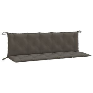 vidaXL Garden Bench Cushion Melange dark grey 100% polyester