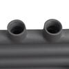 vidaXL Grey Bathroom Central Heating Towel Rail Radiator Straight 19.69 x 30.08"
