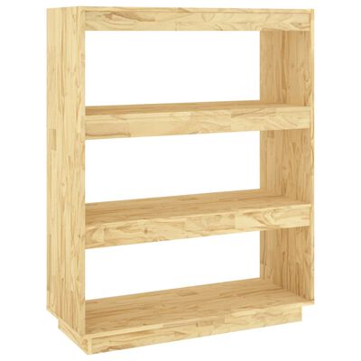 vidaXL Book Cabinet/Room Divider 31.5"x13.8"x40.6" Solid Wood Pine