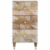vidaXL Sideboard Natural Mango with White