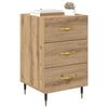 vidaXL Bedside Cabinet Artisan Oak 15.75 x 15.75 x 25.98 in