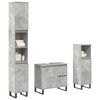 vidaXL Bathroom Furniture Set Concrete Grey Engineered Wood, Iron