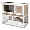 Kerbl Rodent House White Wood Large Doors Rabbit Hutch Rectangular