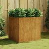 vidaXL Planter Rusty Corten Steel Large Decorative Inlays Planter