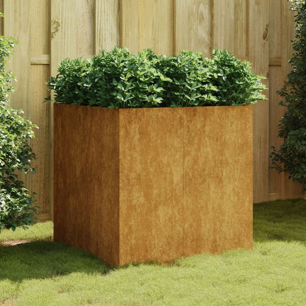 vidaXL Planter Rusty Corten Steel Large Decorative Inlays Planter