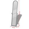 vidaXL Mirrors Grey Lacquer Coated Steel Extra Tall Tiltable
