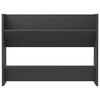 vidaXL Wall Shoe Cabinet Grey Engineered Wood Medium Wall Mounting