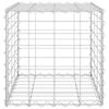 vidaXL Gabion Raised Bed Silver Steel Wire 15.7x15.7x15.7 in Durable