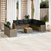 vidaXL Garden Sofa Set Grey