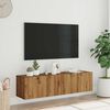 vidaXL TV Cabinet Artisan Oak Engineered Wood 47.2x11.8x11.8 in