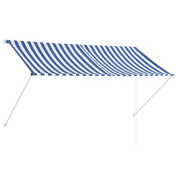 vidaXL Awning Blue and White