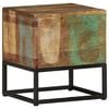 vidaXL Side Table Multicolor Solid reclaimed wood 11.8x11.8 in Durable