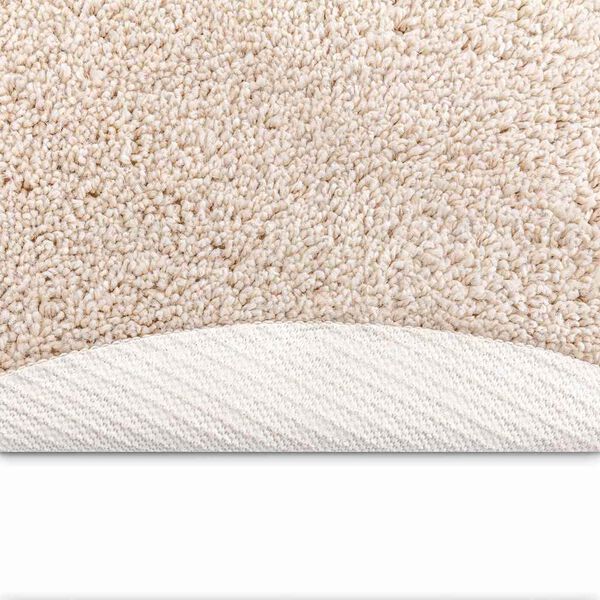 vidaXL Anti-slip Shaggy Rug Cream 35.4" x 35.4" PP