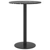 vidaXL Table Top Black with white marble design Tempered glass