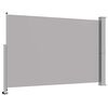 vidaXL Side Awning Grey Polyester with PU coating, Iron 63.0 x 118.1 in