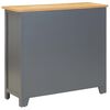 vidaXL Sideboard Dark gray and natural wood