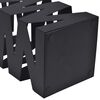 vidaXL Umbrella Stand Black Powder-coated steel 19.1 in tall Modern
