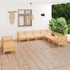 vidaXL 9 Piece Patio Lounge Set Solid Pinewood