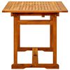 vidaXL Garden Table Solid acacia wood Medium Extendable Garden Table
