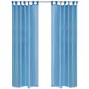 vidaXL Turquoise Sheer Curtain 55.1 x 88.6" 2 pcs
