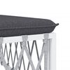vidaXL Garden Lounge Set White, Dark Grey