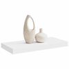 vidaXL Wall Shelf White Honeycomb MDF, Metal 19.7 x 9.1 x 1.5 in