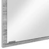 vidaXL Mirror Grey Sonoma 35.43 x 3.35 x 14.57 in Engineered Wood