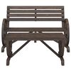 vidaXL Garden Lounge Set Burnt Wood Solid fir wood Two-piece set