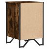 vidaXL Bedside Cabinet Smoked oak Engineered wood, metal