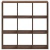 vidaXL Bookcase Brown Oak Engineered Wood Medium Storage Bookcase