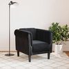 vidaXL Sofa Chair Black Velvet (100% polyester), plywood, solid wood