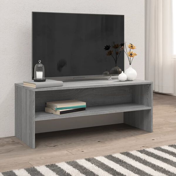 vidaXL TV Cabinet Grey Sonoma Engineered wood TV Cabinet Rectangular