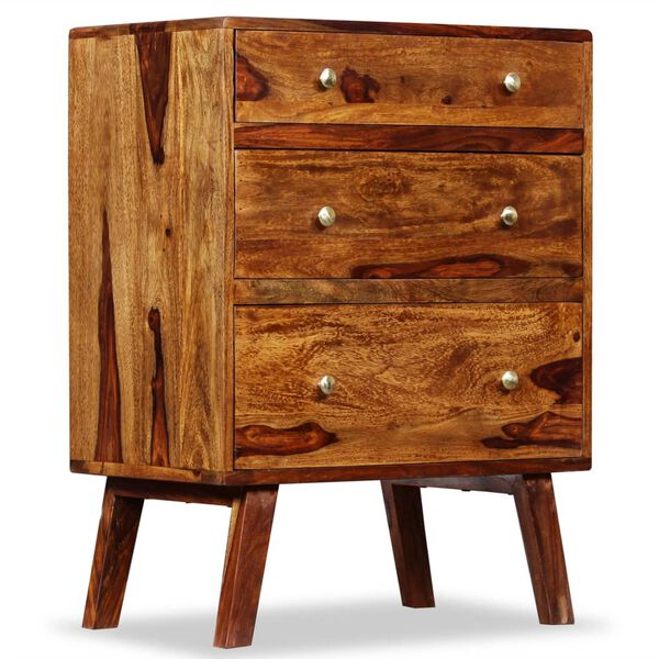 vidaXL Side Cabinet Solid Acacia Wood 23.6"x13.8"x29.9"
