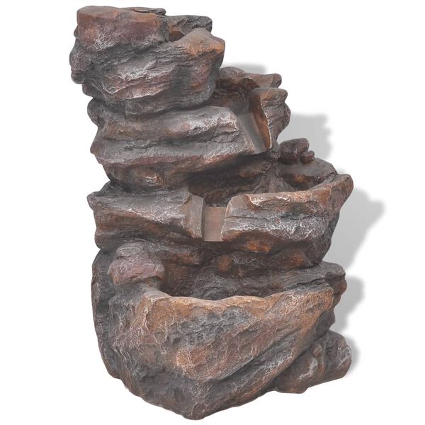 vidaXL Fountain Stone Effect Poly-resin Small Relaxing Fountain