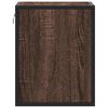 vidaXL Wall-mounted Bedside Cabinet Set of 2 Brown Oak