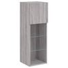 vidaXL 6 Piece TV Wall Units with LED Gray Sonoma Engineered Wood