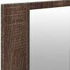 vidaXL LED Mirror Cabinet Brown oak Engineered wood 39.4 x 4.7 x 17.7 in