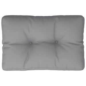 vidaXL Pallet Cushion Grey Fabric (100% polyester) 19.7x15.7x4.7 in