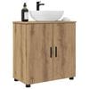 vidaXL Bathroom Cabinet with Door Artisan Oak 24.02 x 13.78 x 25.20 in
