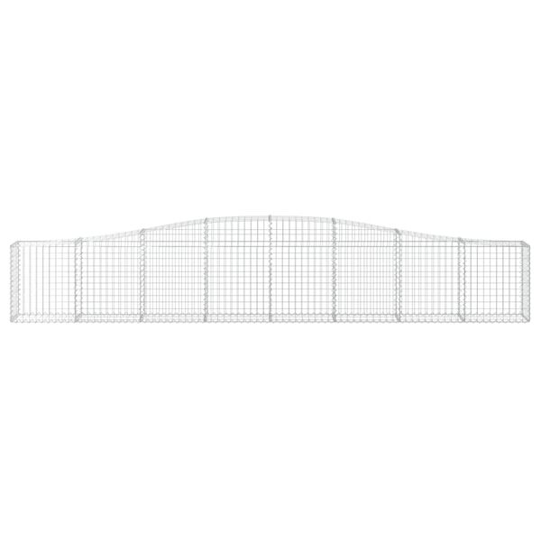 vidaXL Gabion Basket Set of 20 Silver Galvanized Iron