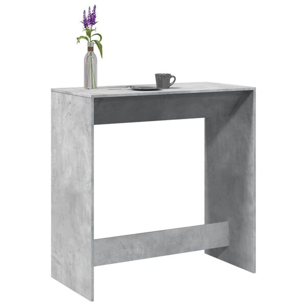 vidaXL Bar Table Concrete grey Engineered wood Tall Durable Bar Table