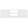 vidaXL TV Stand White 47.2"x11.8"x14.8" Engineered Wood