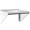 vidaXL Wall Shelf Silver Stainless Steel Medium Wall mounting