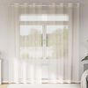 vidaXL Voile Curtains with Grommets 2 pcs Cream 55.1x96.5"