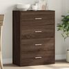 vidaXL Sideboard Brown Oak 23.6"x12.2"x33.1" Engineered Wood