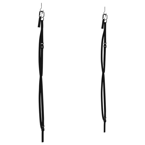 vidaXL Double Kayak Storage Straps with Paddle Clips 110.2 lb